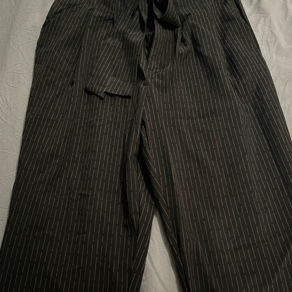 Women’s Black Striped Dress Pants